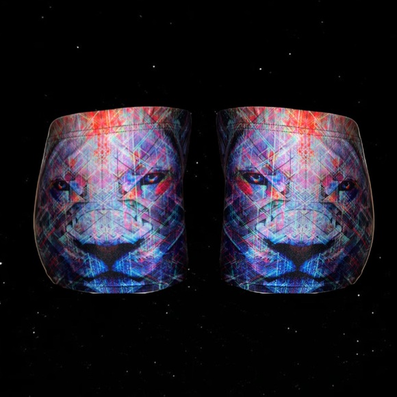 THE HEADSPACE - Spandex Shorts Trippy Lion - Picture 3 of 4